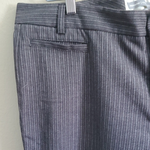 Dockers Womens Stretch Business Charcoal Pinstripe Dress Pants - Picture 3 of 11